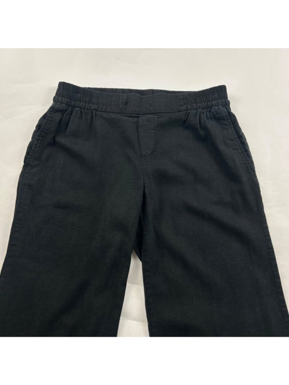 Old Navy Black Linen Blend Wide Leg Lounge Pant XS - Picture 2 of 8